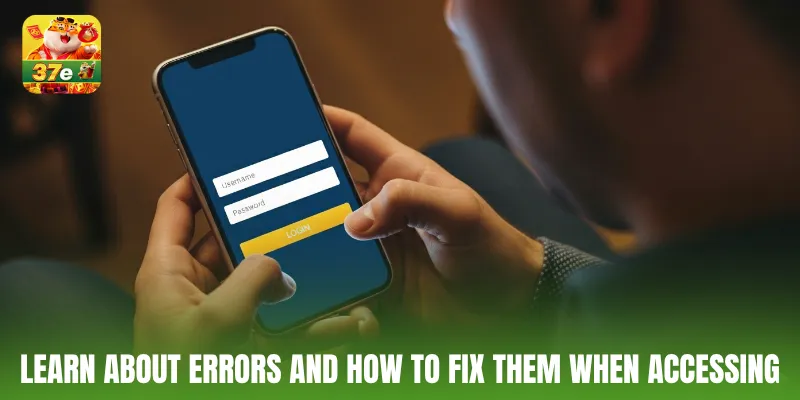 Learn about errors and how to fix them when accessing