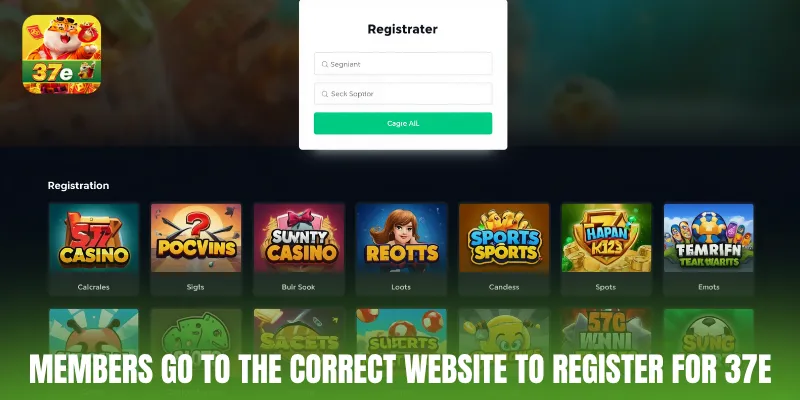 Members go to the correct website to register for 37E
