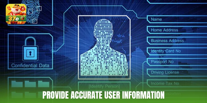 Provide accurate user information