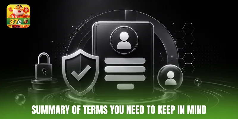 Summary of terms you need to keep in mind
